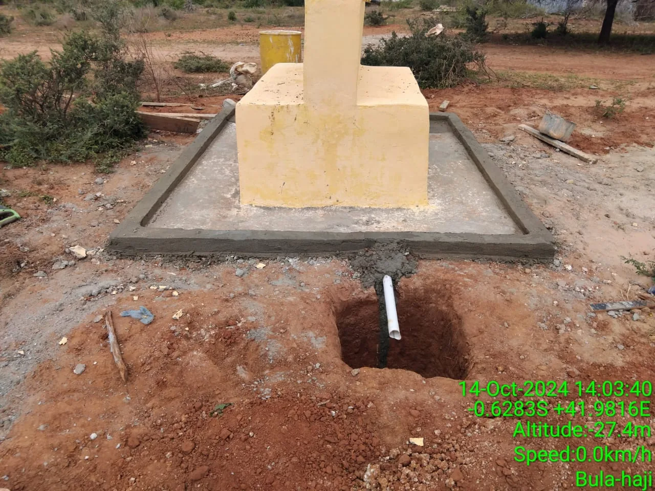 Completed public water point